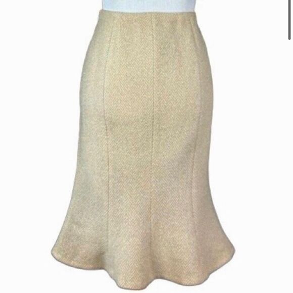 Ralph Lauren Black Label Linen/Silk Herringbone Trumpet...